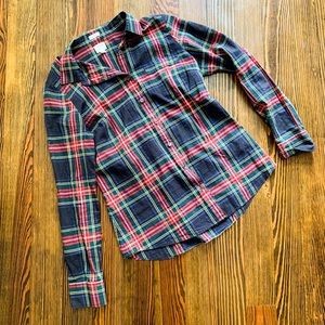 J. Crew tartan button down shirt